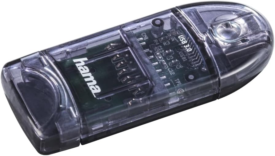 Hama Multi-Kartenleser USB 3.0 6-in-1 (Kartenlesegerät für SD | SDHC | SDXC | microSD | microSDHC | microSDXC) für Windows PC|Mac|Notebook|Laptop|TV anthrazit