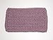 Handmade@ The Lotus Shop Light Purple 4 inch x 7 inch Rectangular Crochet Cotton Dishcloths, Set of 4