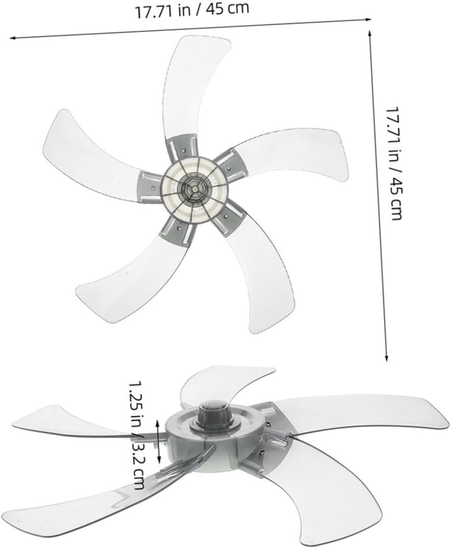 Alipis 1set Replacement Thickened Fan Blades for Table Pedestal and Ceiling Fans Plastic Leaf for Quiet Efficient Airflow and Coverage