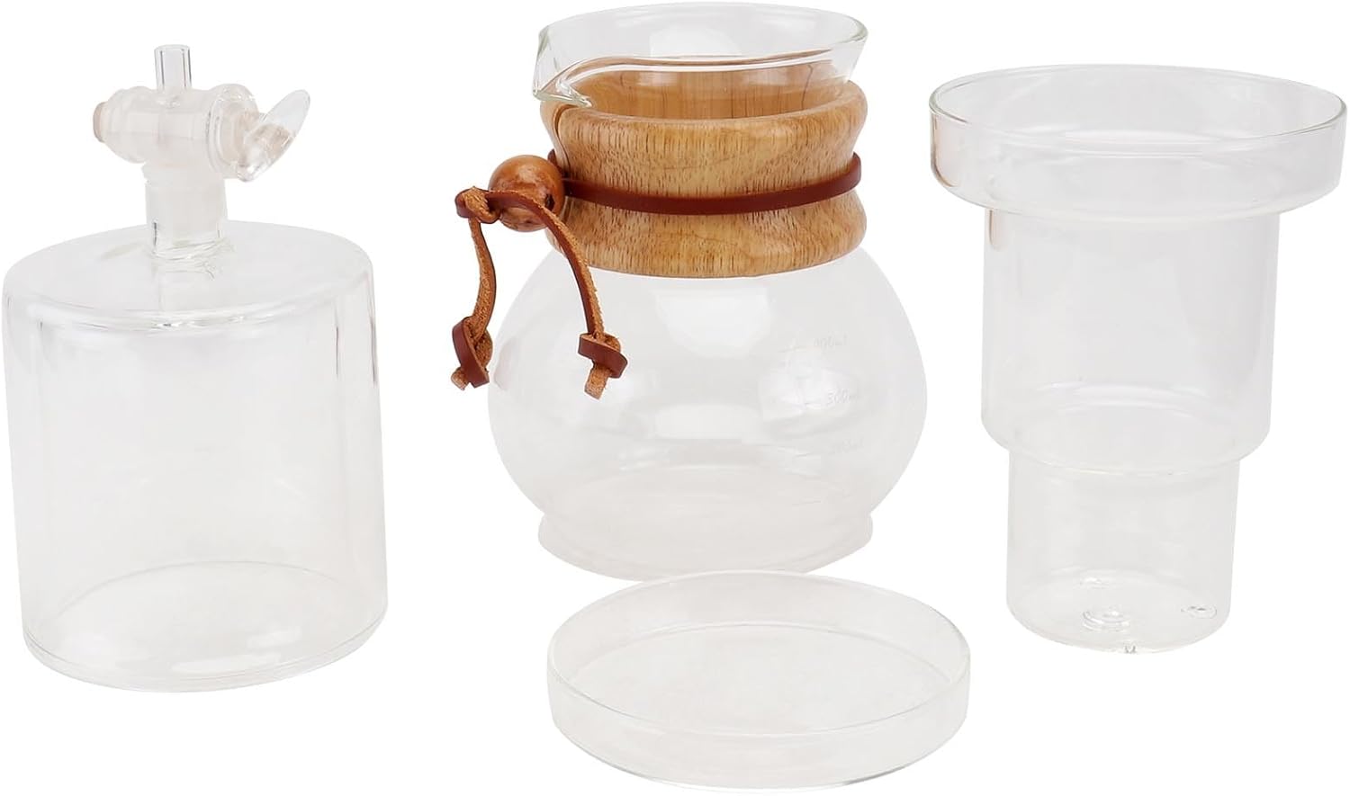 Ice Drip Coffee Maker Glass Cold Brew Coffee Pot Slow Drip Brewer Suitable for Home and Office Use 1-set