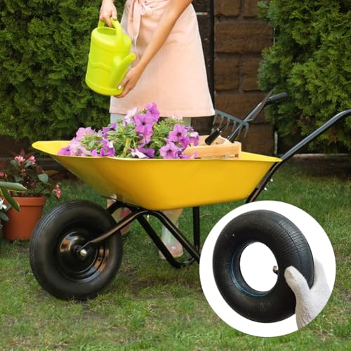2 Stück 3.00-4 Zoll Schlauch Reifen, Schubkarren Schlauch, Ersatzschlauch, für Rasenmäher, Sackkarren