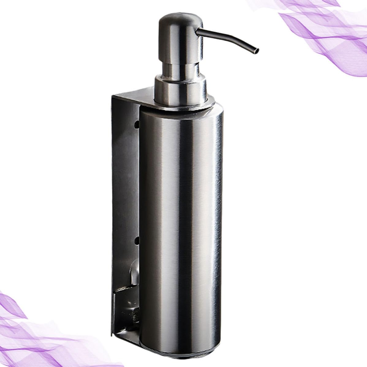 Distributeur de savonnette et gel mural Housoutil en acier inoxydable brossé