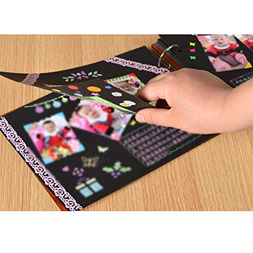 Álbum de fotos de scrapbook vazado de madeira da Vosarea para casamento de dia dos namorados, 20 cm