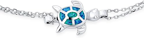 Miniatura 2 de Tobillera náutica con forma de concha marina para mujer, plata de ley 925, extensor de 9 y 10 pulgadas