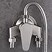SUS 304 Stainless Steel Exposed Shower Faucet with Control Valve Switch Tap for Cold and Hot Water, Wall Mount Bathroom Shower Mixer