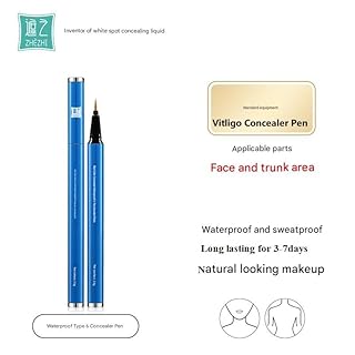 ZHEHZI vitiligo cover pen concealer, Waterproof Long-Lasting 3-7 Days Face &Hands&legs& Body Coverage full coverage and suitable for all kind of skin, 3.5g (light skin, face and body）