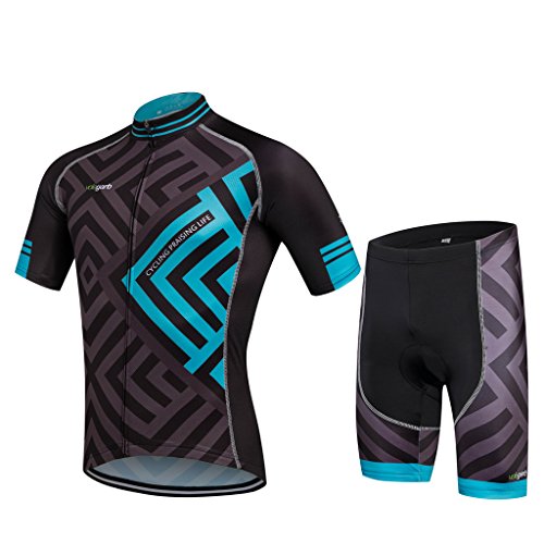 Cornasee Ropa Ciclismo Verano para Hombre y Mujer Conjunto de Ciclismo Maillot y Gel Pantalones Cortos