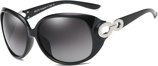 Duco Women's Classic Star Polarized Sunglasses 100% UV Protection 1220