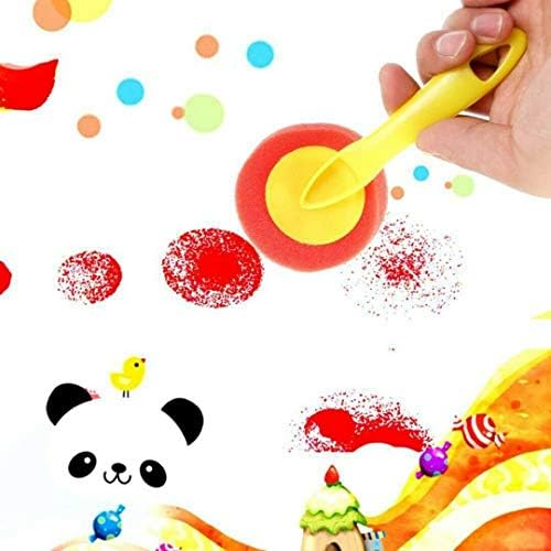 47 Pcs Children Sponge Brushes Set Paint Toys Crafts Kits Toddler