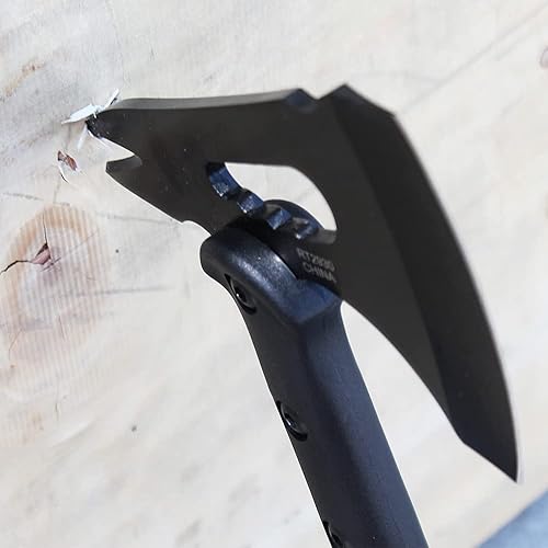 Miniatura 4 de Rtek Hacha táctica Tomahawk con punta de garra de 16.75 pulgadas, herramienta de hacha de supervivencia ligera con funda (punta de garra de hacha