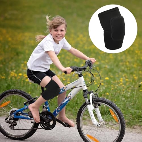 Image of Anti Slip Sponge 1 Pair Tandem Volleyball Elbow Pads, Black Small, Breathable Arm Protector for Sports & Fitness, Comfortable Elastic Support for Men, Women, and Kids