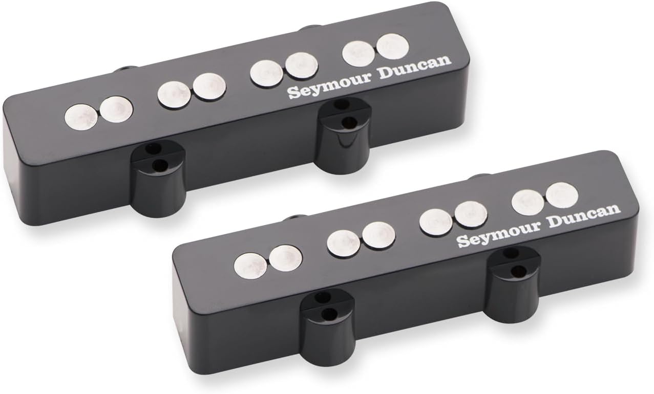 Seymour Duncan Quarter Pound Jazz Bass Pickup Set – High Output Neck and Bridge Bass Guitar Pickups
