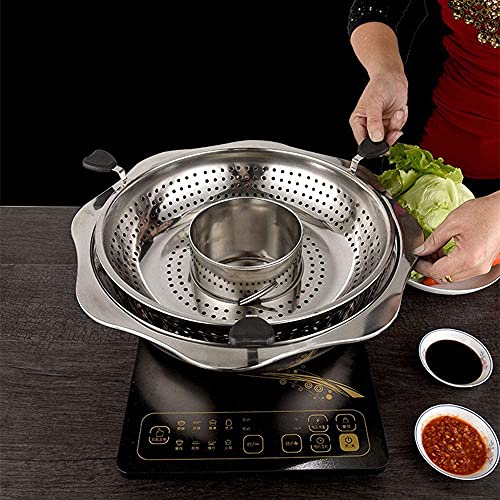 Olla gruesa de acero inoxidable 32cm para cocina doméstica miniatura 2