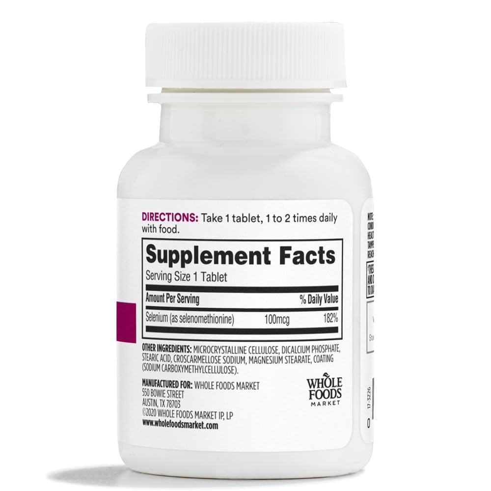 365 by Whole Foods Market, Selenium 100mcg, Vegan, 120 Tablets — Amazon image 2