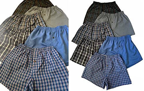 Tobeinstyle Boys' Pack Of 3 Assorted Cotton-Blend Tartan Patterned Boxer Shorts thumb #3