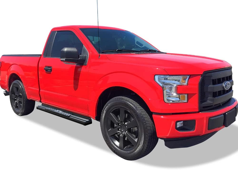 APS Black OE Style Nerf Bars Running Boards Compatible with Ford F150 2015-2026 Regular Cab & F-250 F-350 Super Duty 2017-2026
