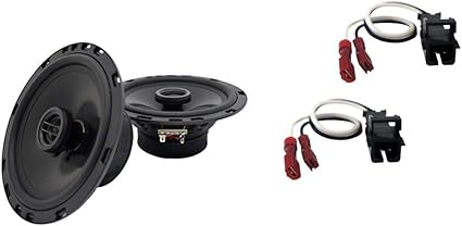 Amazon Com Harmony Audio Bundle Compatible With 2002 2009 Gmc S 15 Envoy Ha R65 New Rear Door Speaker Replacement Upgrade Package With Ha 724568 Speaker Replacement Harness Electronics
