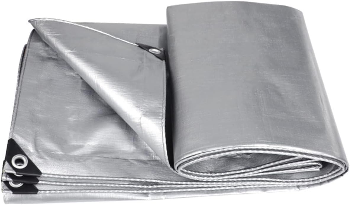 MERRYHAPY Heavy Duty Tarp Durable Pe Canopy for Outdoor Camping Picnics Equipment Protection Multi Purpose Rain Cover with Grommets for Easy Setup