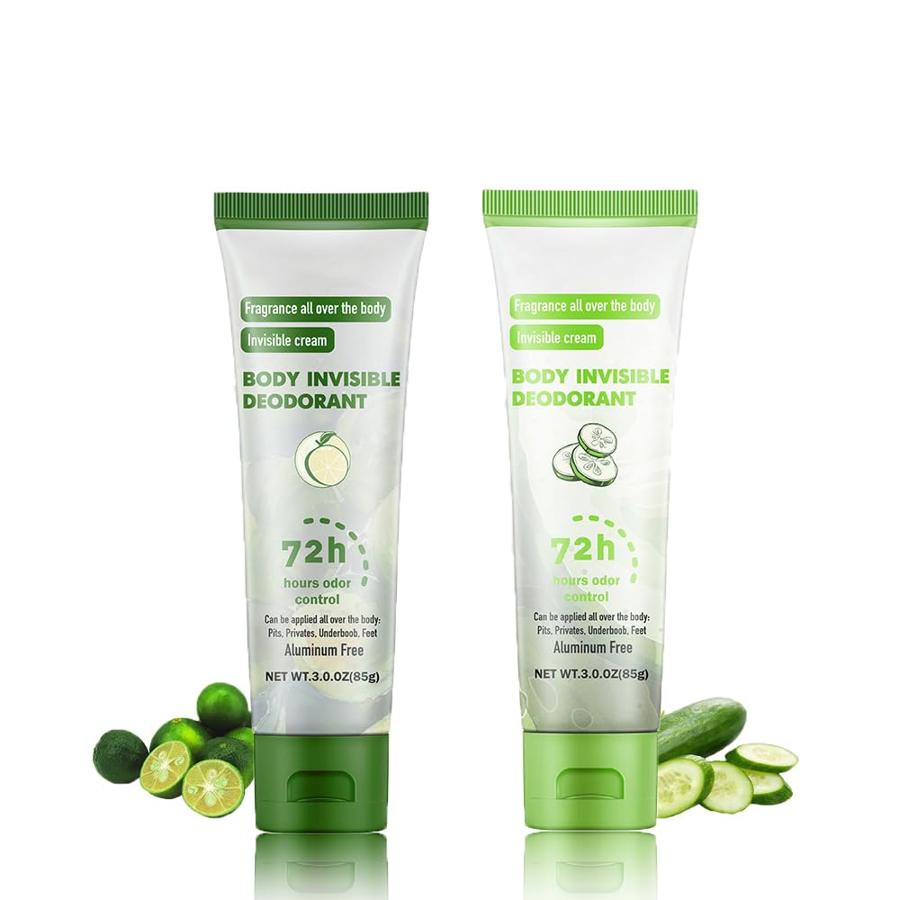 2 unità di gel antitraspirante per sudorazione forte, antitraspirante per viso, mani e piedi, crema deodorante corpo anti-sudore 72 ore, protezione contro la sudorazione intensa e l'odore
