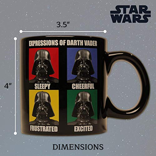 Silver Buffalo Star Wars Darth Vader Expressions Ceramic Coffee Mug, 14 Ounces #TOP5