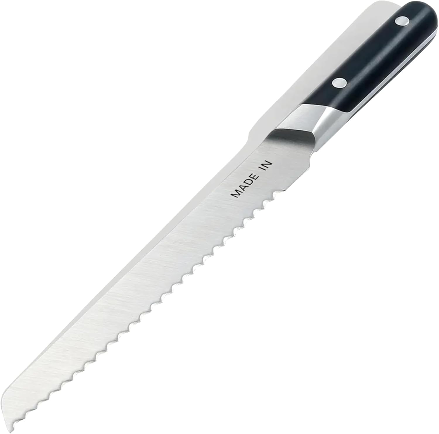 Made In Cookware | 9" Bread Knife | Crafted in France | Full Tang With Truffle Black Handle