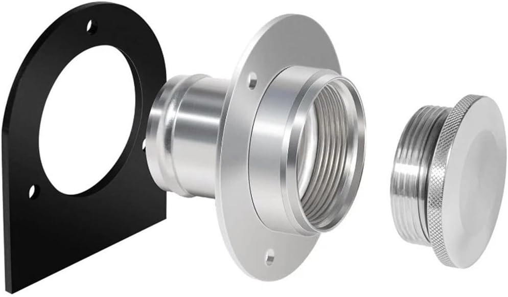 OEM 172530 Aluminum Fuel Tank Filler Neck Replacement with Gas Cap and Steel WeldOn Bracket For Vehicle 2 Fuel Filler Neck Hose