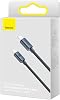 Baseus Crystal Shine 100W 120cm PD Type-C كابل شحن أسود