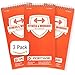 Portage Fitness and Workout Notebook – 4” x 8” Sturdy Exercise Journal for Planning and Tracking Workouts to Achieve Your Fitness Goals – 140 Pages (3 Pack)