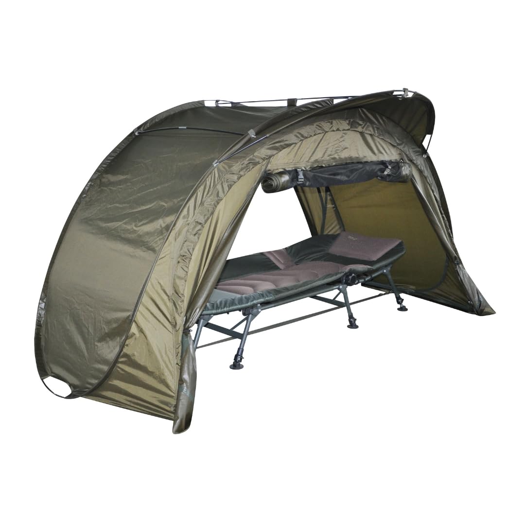 MK-Angelsport Pop Up Bivvy (medidas: 252 x 131 x 124 cm) Tienda de campaña para festivales de pesca