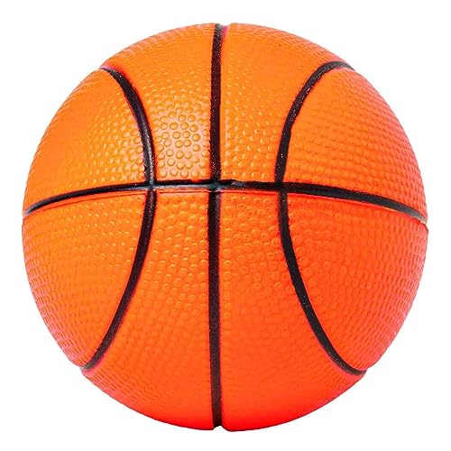 PLAYZOCO Pelota Baloncesto de Mano Inflable, Mini balón de Basket Inflable, Pelota de Mano de Baloncesto, Balón Inflable de Mano, Diámetro 9 cm, Material Caucho, Diseño Pelota Baloncesto