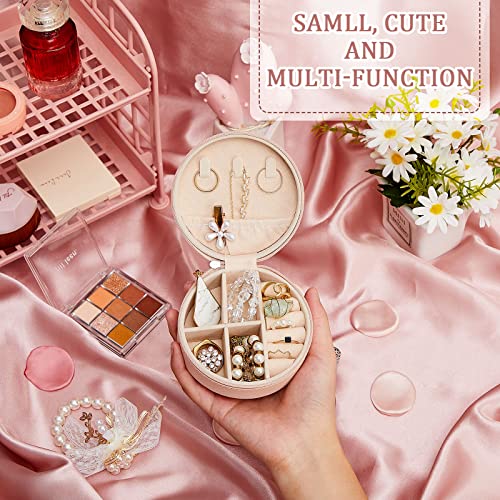 6-Pcs-Travel-Jewelry-Case-Bridesmaid-Gift-Boxes-Jewelry-Travel-Organizer-Small-Round-Jewelry-Box-Mini-Storage-PU-Leather