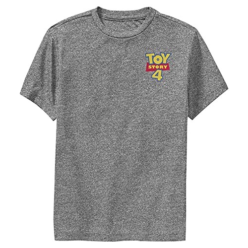 T-shirt Toy Story garçon col rond Pixar avec logo sur la poitrine