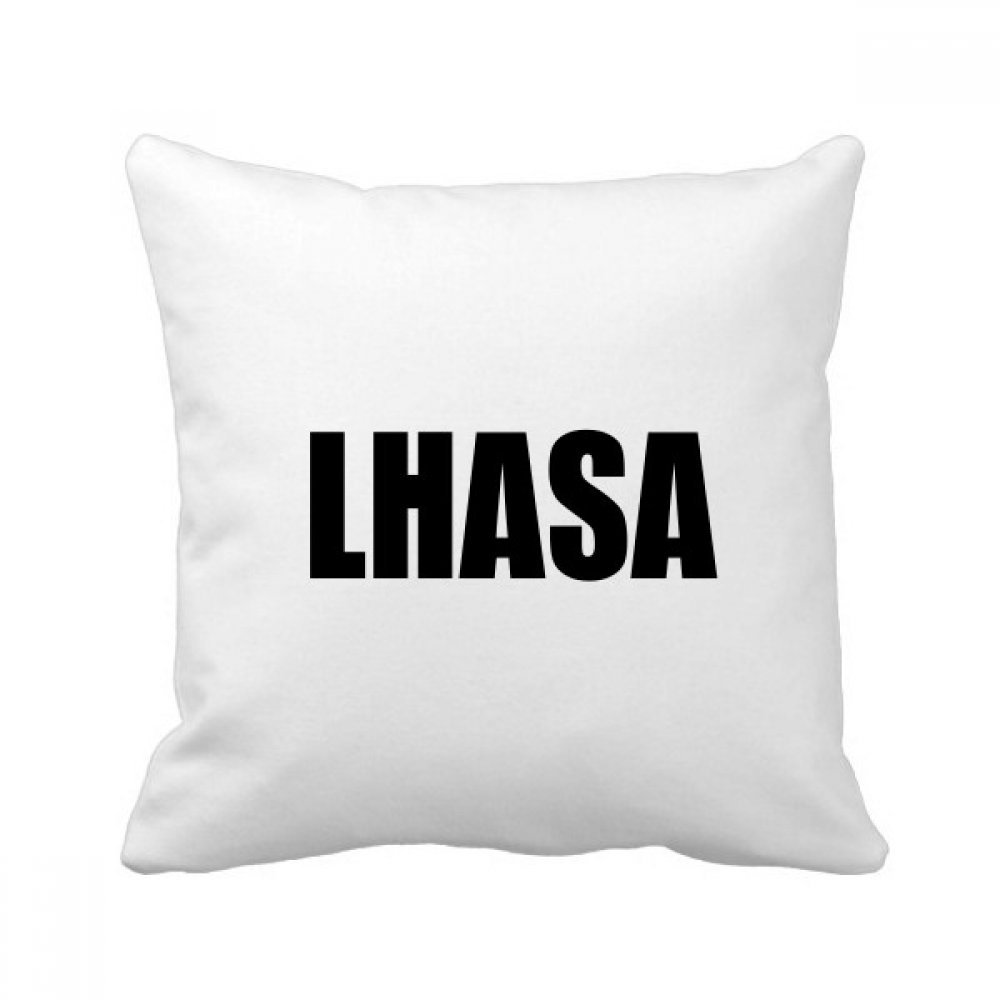 Coussin Lhasa Chine avec insert 40x40cm et housse multicolore à motif géométrique carré