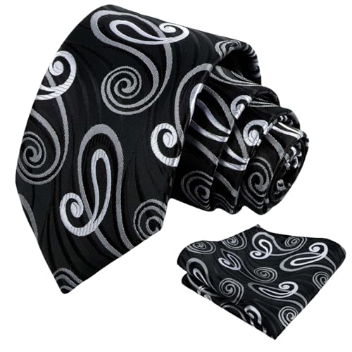 Image of Alizeal Mens 3 Pcs Long Sleeve Shirts Set | Pocket Square Necktie Perfect for Weddings Business Daily Wear