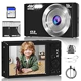 Digital Camera, FHD 4K 44MP Digital Camera, 16X...