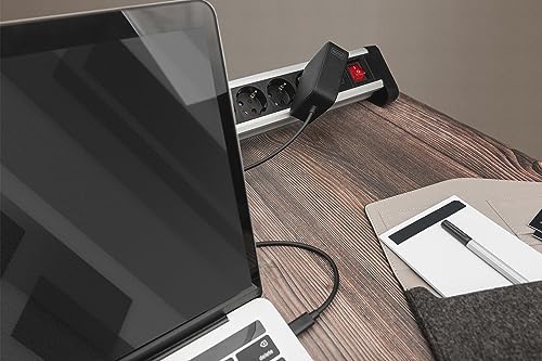 DIGITUS 100W GaN USB-C ładowarka do notebooka - technologia azotku galu - Power Delivery 3.0 - długość kabla 1,2 m - również do smartfonów i tabletów - czarna