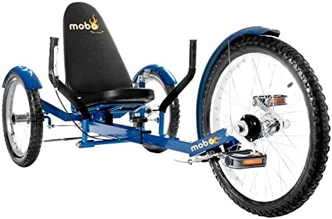 Mobo Triton Pro Adult Recumbent Trike. Pedal 3-Wheel Bicycle. 16 Inches. Adaptive Tricycle for Teens to Seniors