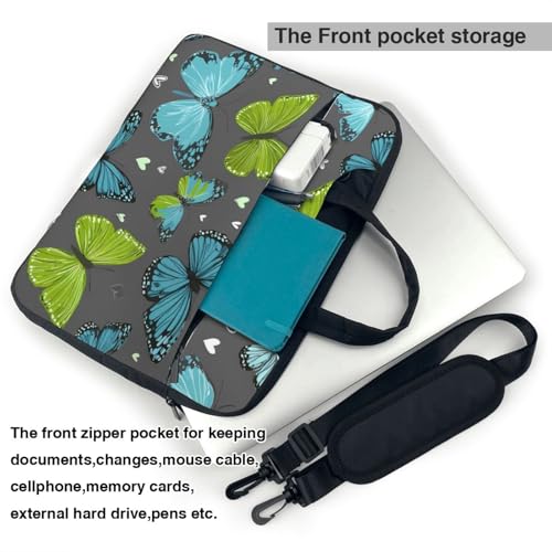 Bolsa para portátil 14 pulgadas impermeable azul verde miniatura 6