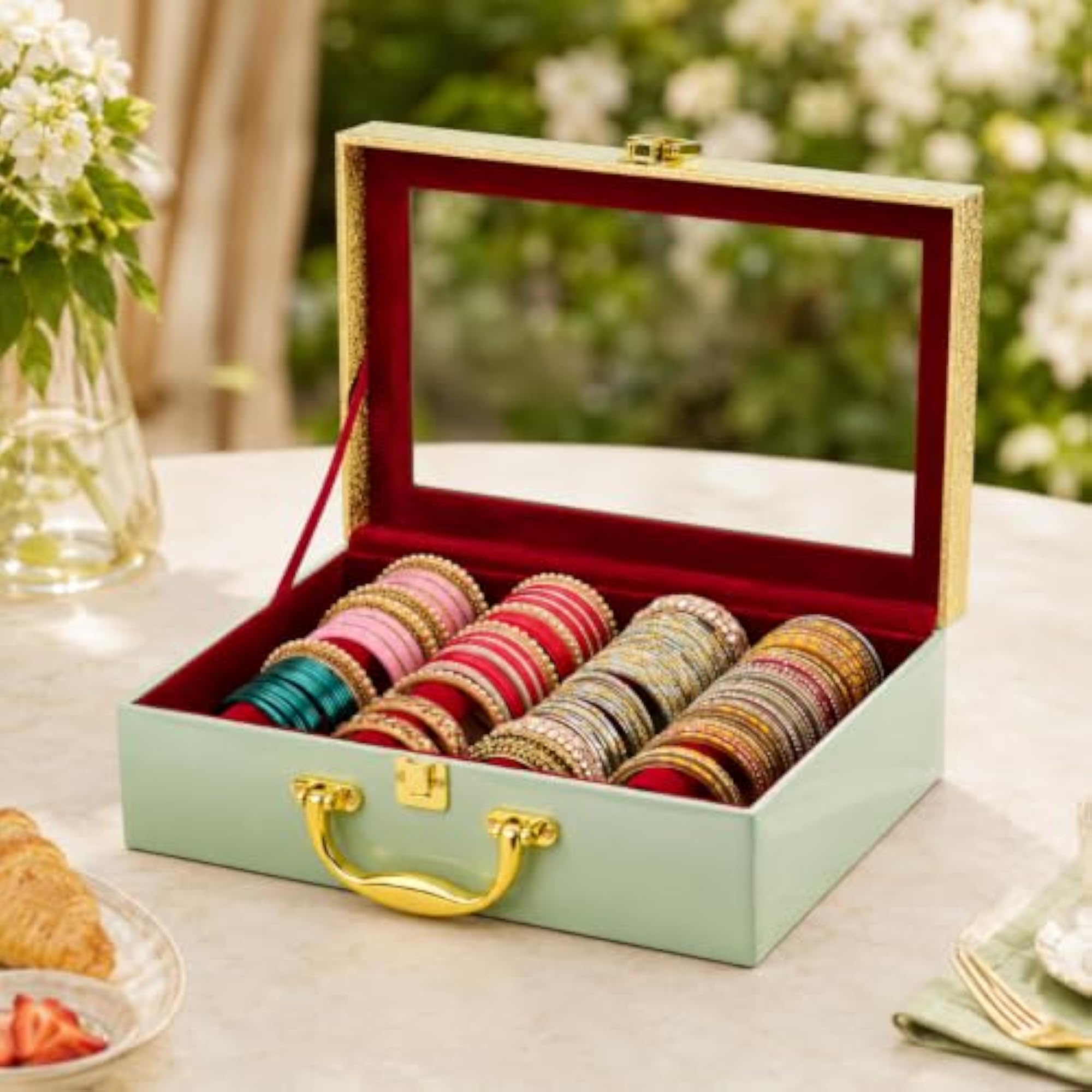 4 Row Bangle Holder Organizer for Home Jewellery Collection