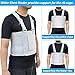 Rib Injury Chest Binder Brace for Cracked Ribs - Elastic Rib Support Belt for Men and Women - Rib Cage Support Belts Chest Compression Wrap for Bruised, Fractured or Dislocated Ribs Protection, Compression Wrap and Chest Support (Large ( Fits 41” - 51” ))