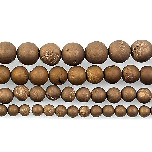 Perles rondes en pierre naturelle Smile Agates marron 12mm pour bijoux DIY