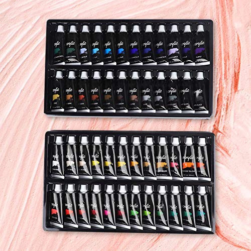 Yinuoday Acryl Verf Set 48 Kleuren 22 ml DIY Acryl Pigment Kleurrijke Verf Set Schilderen Tekening Accessoire voor Kinderen en Volwassenen - Afbeelding 4