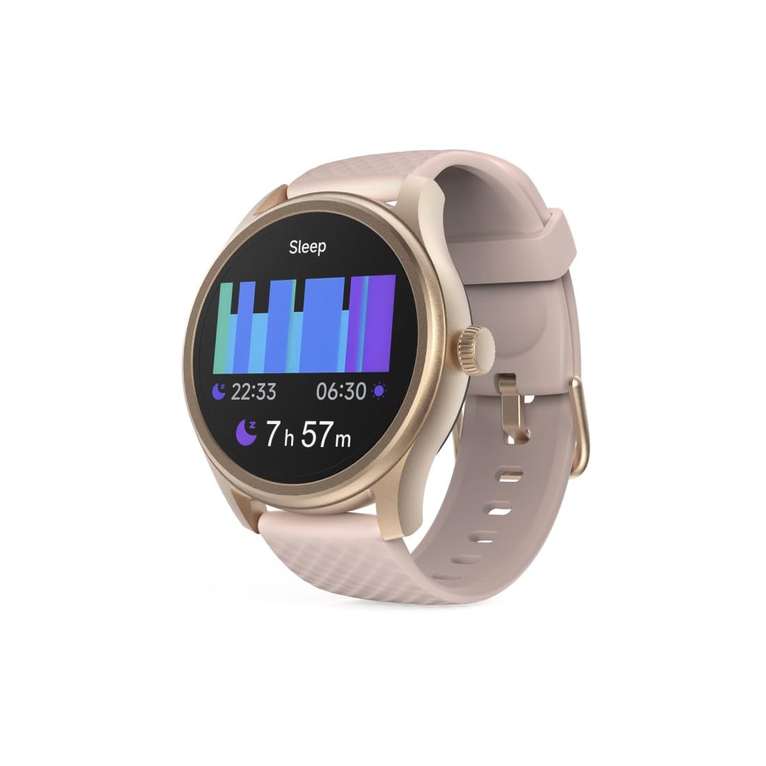 Hama Smartwatch (Farbdisplay 1,38“, Telefonfunktion, Whatsapp, E-Mails etc., Sprachassistent, Wasserschutz IP68, Schlafmonitor, 100 Sportarten + Herzfrequenz, Blutsauerstoff, Kalorien etc.) rosé