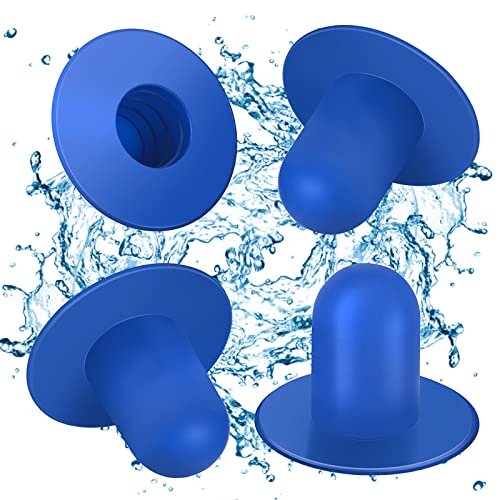 Abeillo 4 Stücke Pool Stopfen Ersatz Boden Poolstopfen Stopfen, Schwimmbad Filterpumpe Sieblochstopfen Wandstecker Pool, Schwimmbad Filter Dichtstopfen Kompatibel mit Intex und Bestway Pools (Blau)