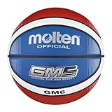Molten BGMX6-C Top Training Basketball, Blau/Rot/Weiß, Größe 6