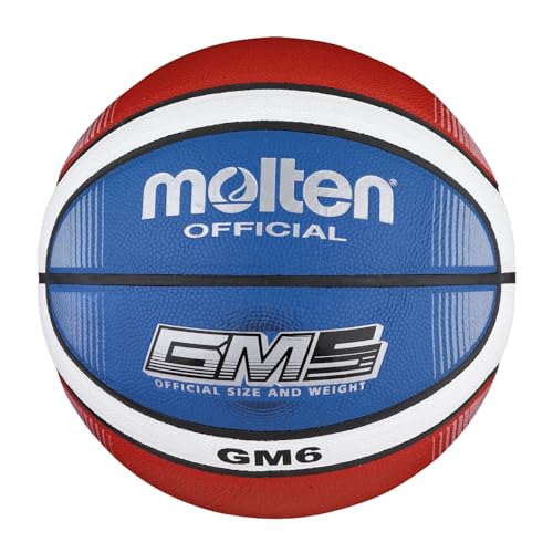 Molten BGMX6-C Top Training Basketball, Blau/Rot/Weiß, Größe 6