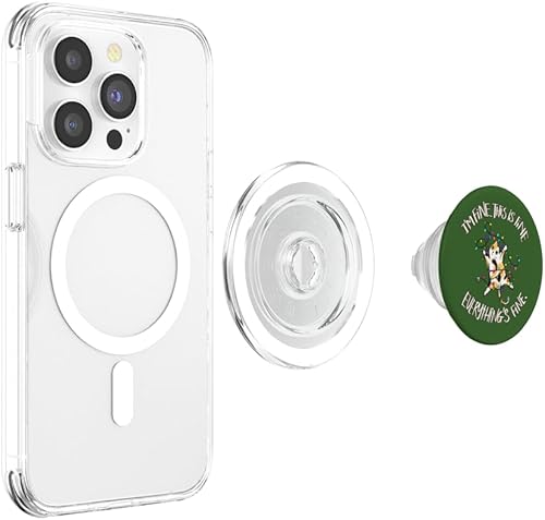 Miniatura 10 de Divertida cita navideña para amantes de los gatos para gatos locos, dama, Navidad, gatos, PopSockets intercambiables