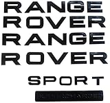 RC Trading gloss black emblem letters badge insignia fits Range Rover Sport Supercharged 2006-2013 front and back