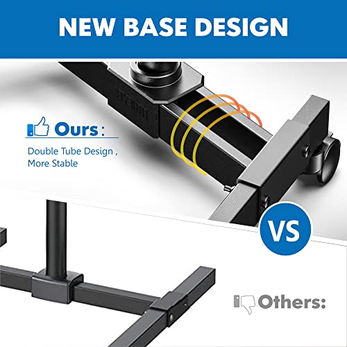 Fitueyes Tv Cart Rolling Mobile Tv Stand For 13-42 Inches Flat Screens Display, Outdoor Tv Stand Height Adjustable With Lockable Wheels #TOP1