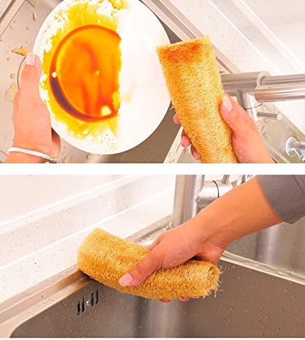 Miniatura 5 de Esponjas de lufa natural, esponja orgánica de luffa para baño, esponja exfoliante de espalda corporal para hombres, mujeres, adultos, spa, belleza,